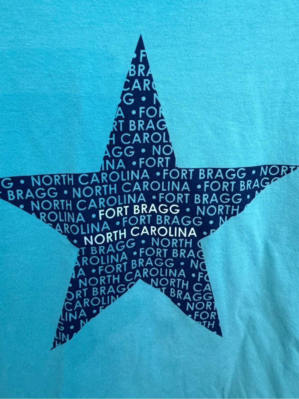 Columbia ‘North Carolina Fort Bragg' Star Tee Sz Medium - Soldier/Soldiers Wife